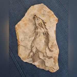 Great gift for Father's Day! John Running Sculptural Stone Art Còyote